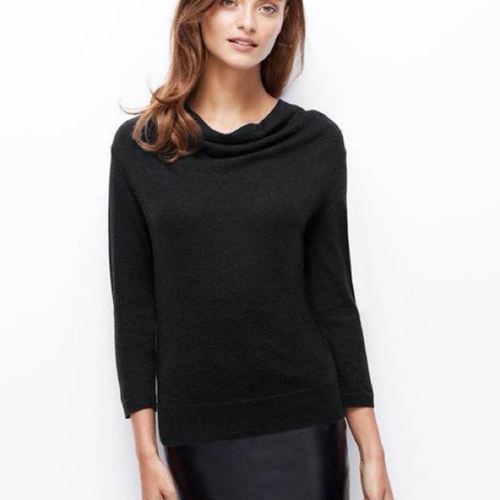 Ann Taylor | Cowl Drape Neck Dolman Sweater